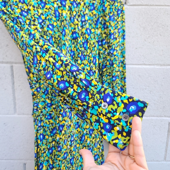 Rails | Carmel Cutout Long Sleeve Dress in Abstract Garden Size XS - Picture 5 of 12